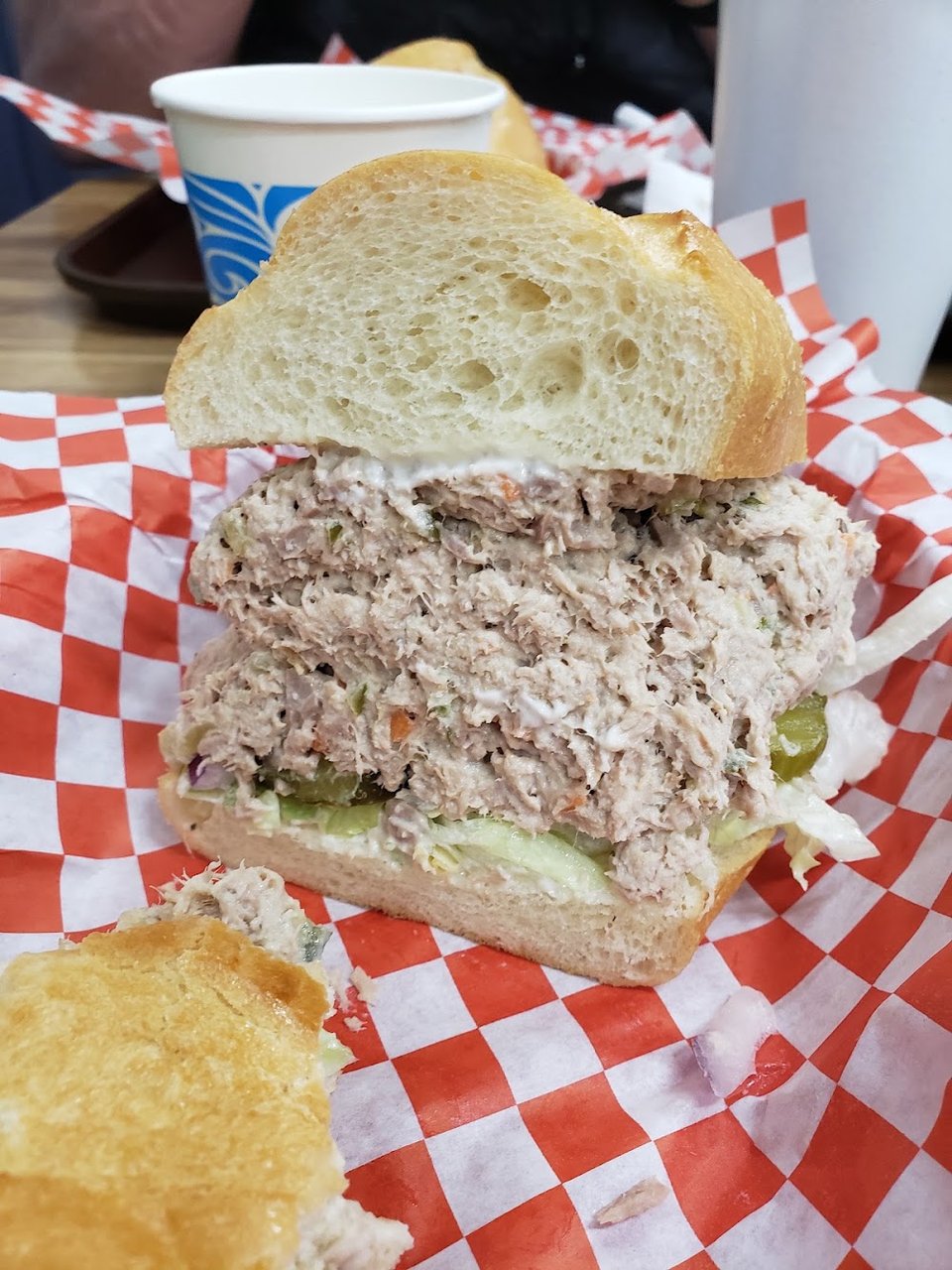 Tuna Salad Sandwich on Soft French Roll